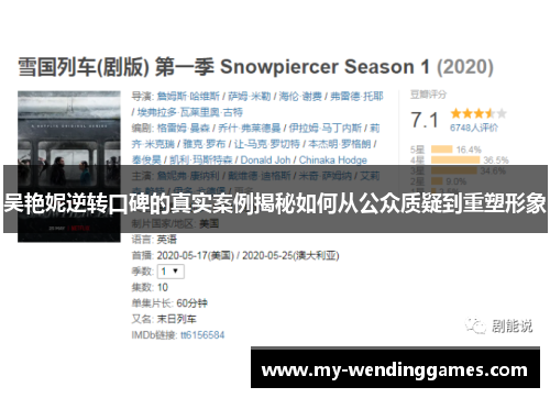 吴艳妮逆转口碑的真实案例揭秘如何从公众质疑到重塑形象