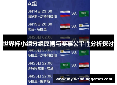 世界杯小组分组原则与赛事公平性分析探讨